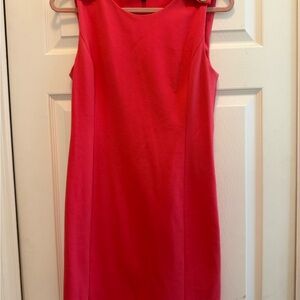 Juicy Couture Sleeveless Hot Pink Midi Sheath Dress